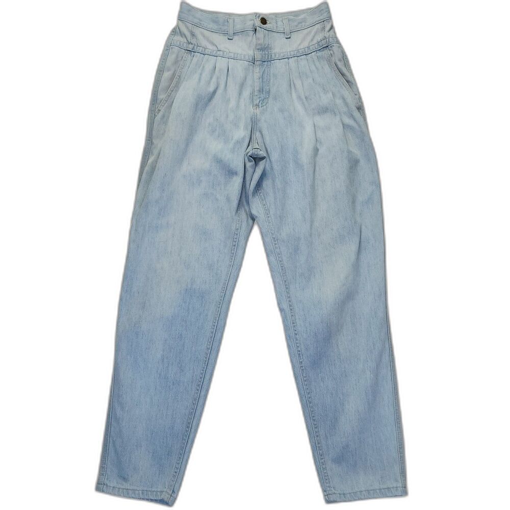 Vintage 80's Lee Jeans Light Blue High Rise Tapered Jeans